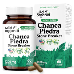 Wild & Organic Chanca Piedra 1200 mg capsules — product hero image