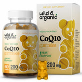 Wild & Organic CoQ10 Gummies bottle on white background