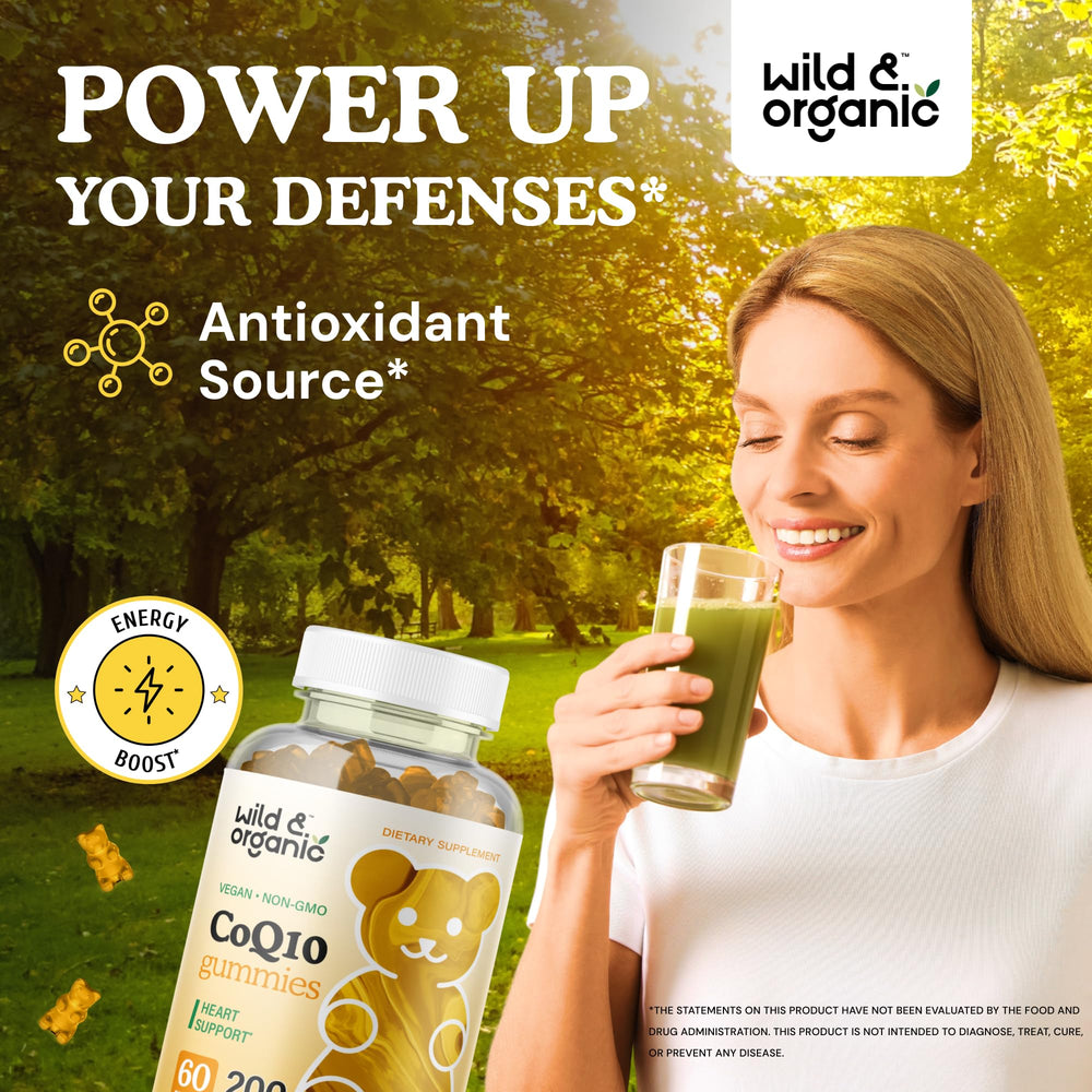 Close-up of banana-flavored CoQ10 gummy