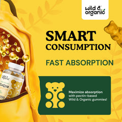 Pectin-based CoQ10 gummy texture close-up