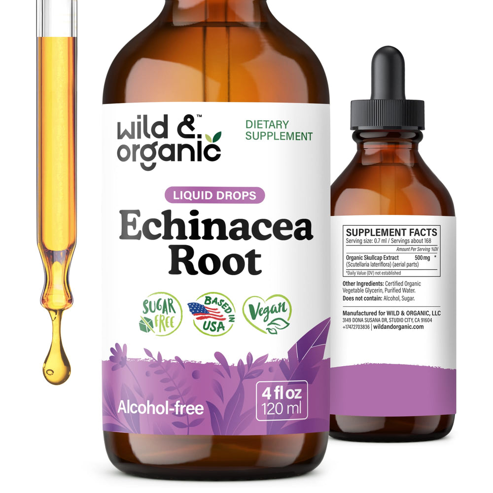 Wild & Organic Echinacea Drops bottle 4 fl oz
