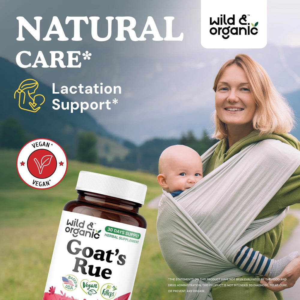 Close-up of Goat's Rue capsules showing vegan coating