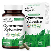 Wild & Organic Gymnema Sylvestre capsules bottle front view