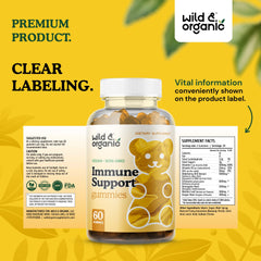 Label emphasizing no artificial colors and GMO-free ingredients