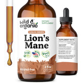 Main product image of Wild & Organic Lions Mane Liquid Drops 4 oz bottle