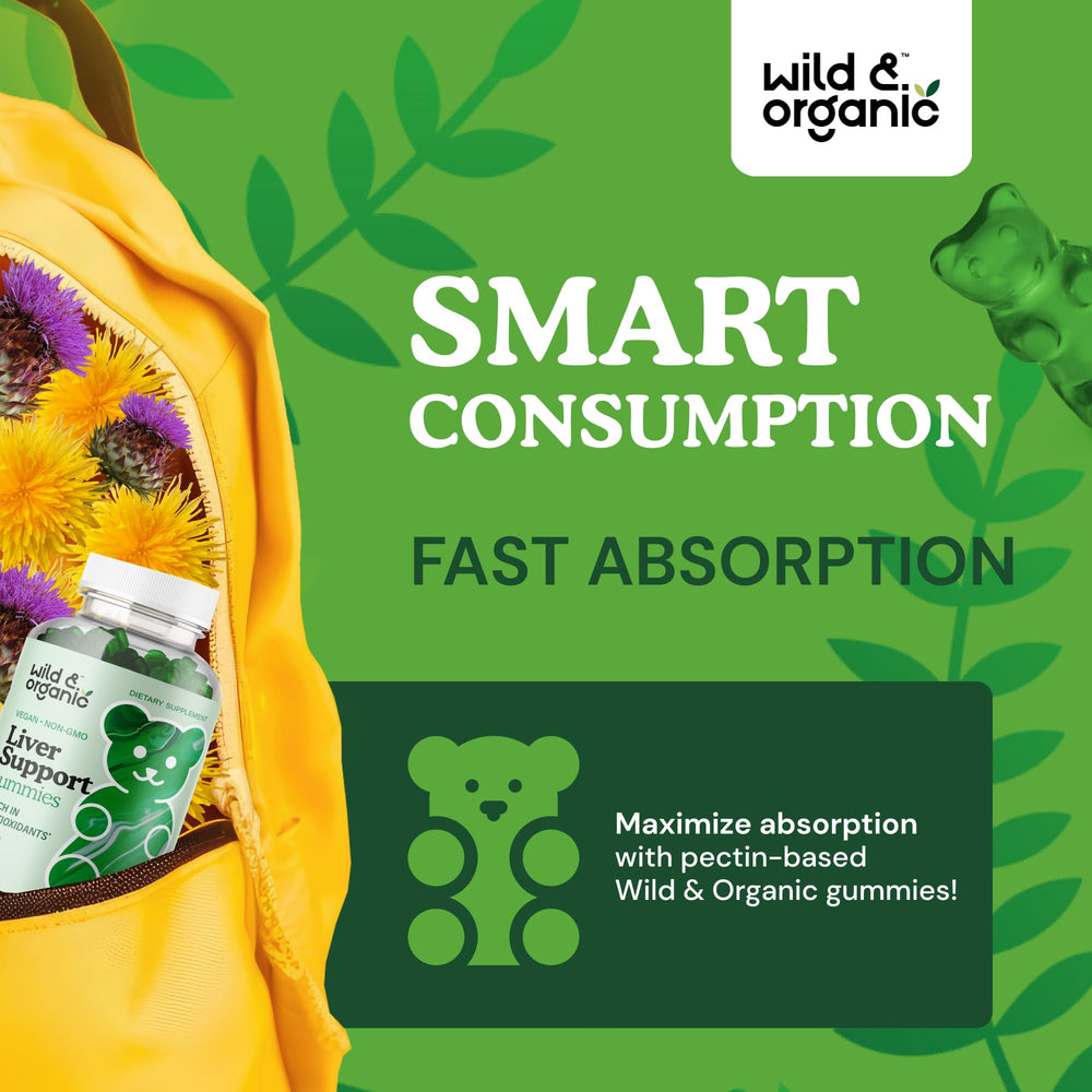 Dandelion root extract ingredient close-up for Wild & Organic Liver Support Gummies