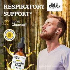 Product label of Wild & Organic Mullein Drops