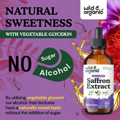 4 fl oz bottle indicating 168-day supply of saffron tincture