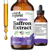 Wild & Organic Saffron Tincture bottle with 88.5 mg saffron extract per serving