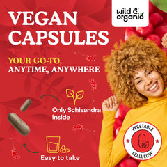 Vegan, non-GMO, no fillers claim on bottle