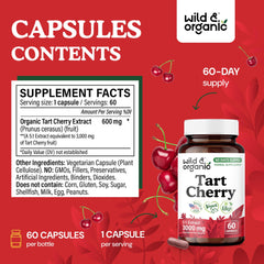 Ingredient-rich tart cherry capsules highlighted for uric acid support