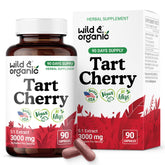 Wild & Organic Tart Cherry Capsules bottle 600 mg
