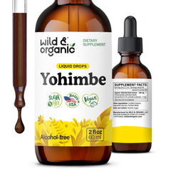 Bottle of Wild & Organic Yohimbe Drops 2 oz