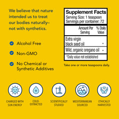 Wild rosemary oil accompanying the black seed oil