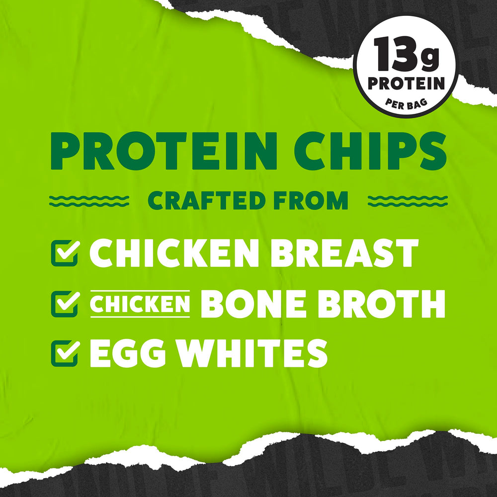Ingredients photo: chicken breast, egg whites and bone broth used in WILDE chips