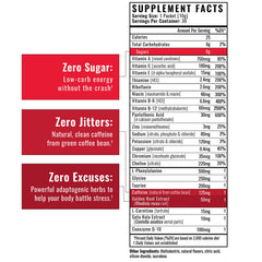 Wilderness Athlete mental clarity blend with B-vitamins label supporting daily focus