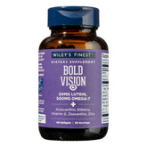 Front view of Wiley's Finest Bold Vision Fish Oil bottle with 60 softgels