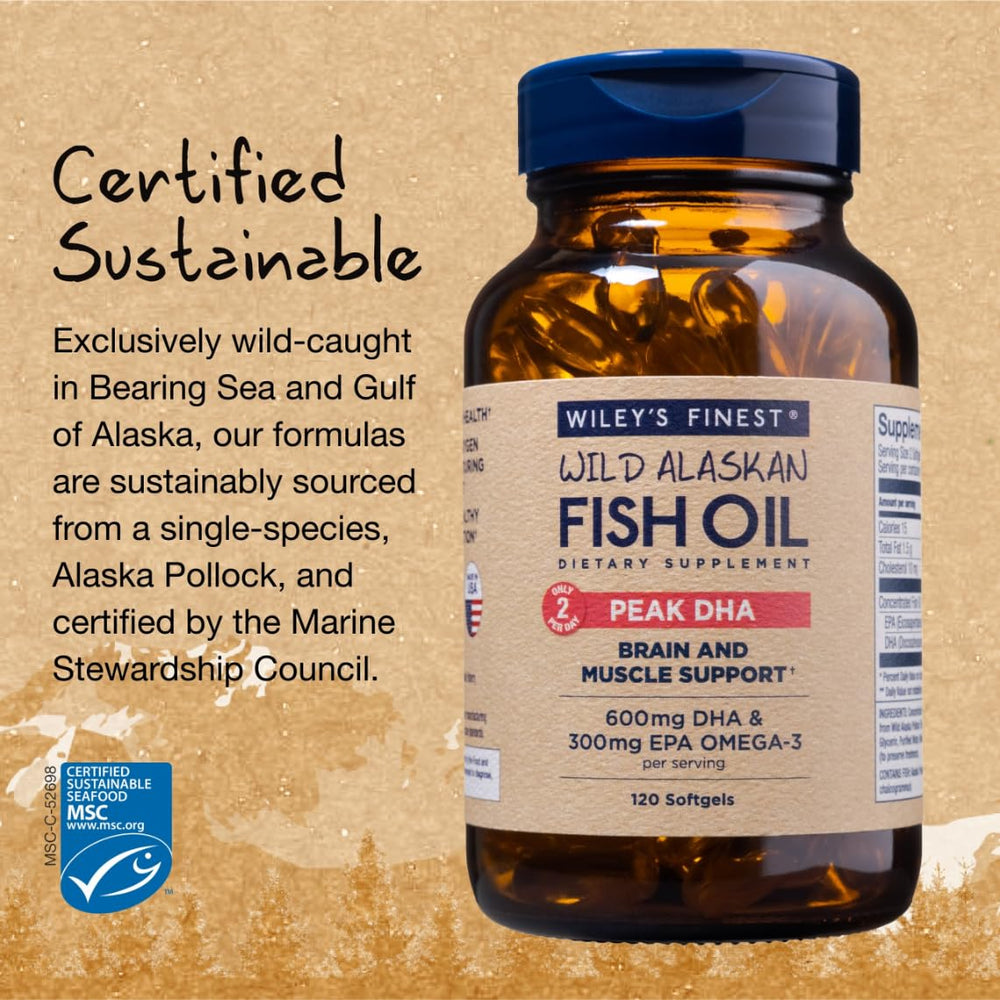 Sustainably sourced Wild Alaskan Pollock oil logo