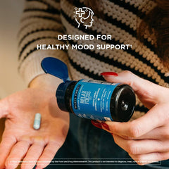 Supplement facts and ingredients label for Relax Focus