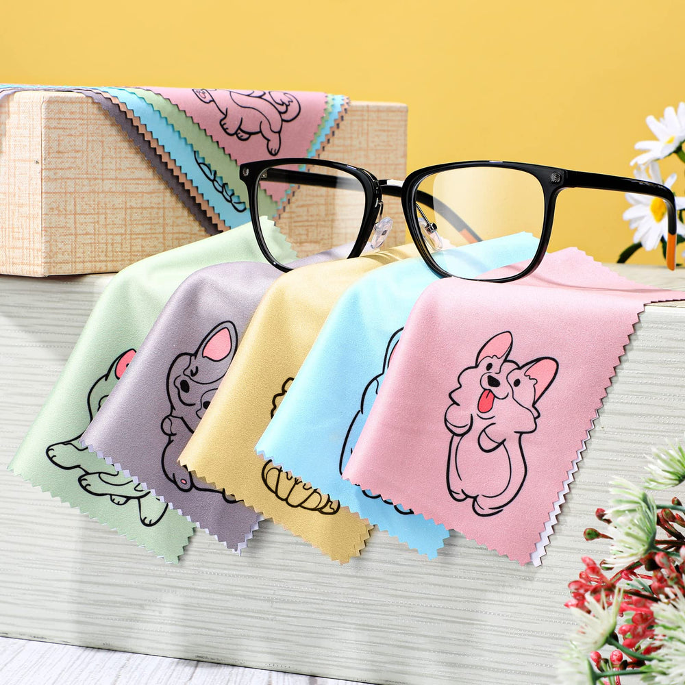 Assorted WILLBOND microfiber cleaning cloths for lenses and screens