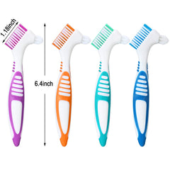 WILLBOND denture brush in blue with white carrying case
