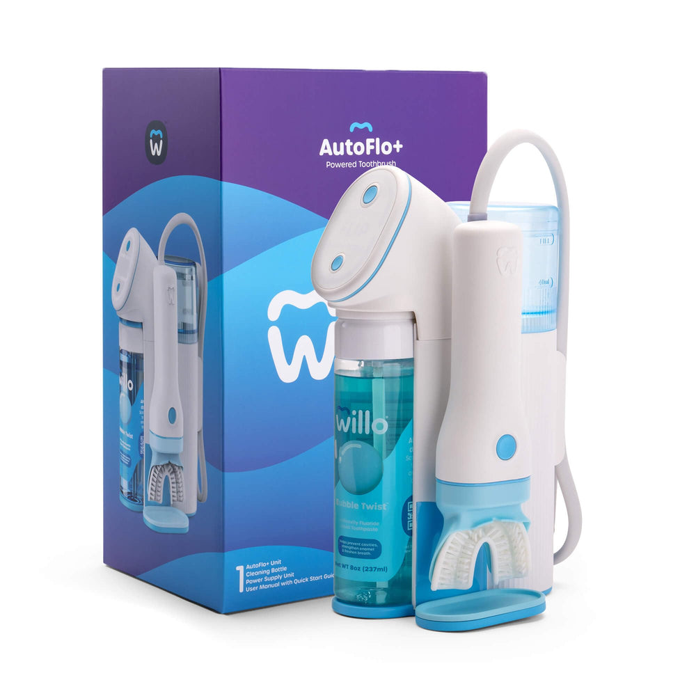 Willo kids U-shaped toothbrush with two brushing timers