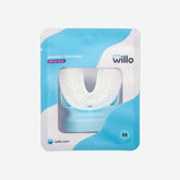 Willo Opticlean mouthpiece mounted on AutoFlo Plus toothbrush - White, Medium