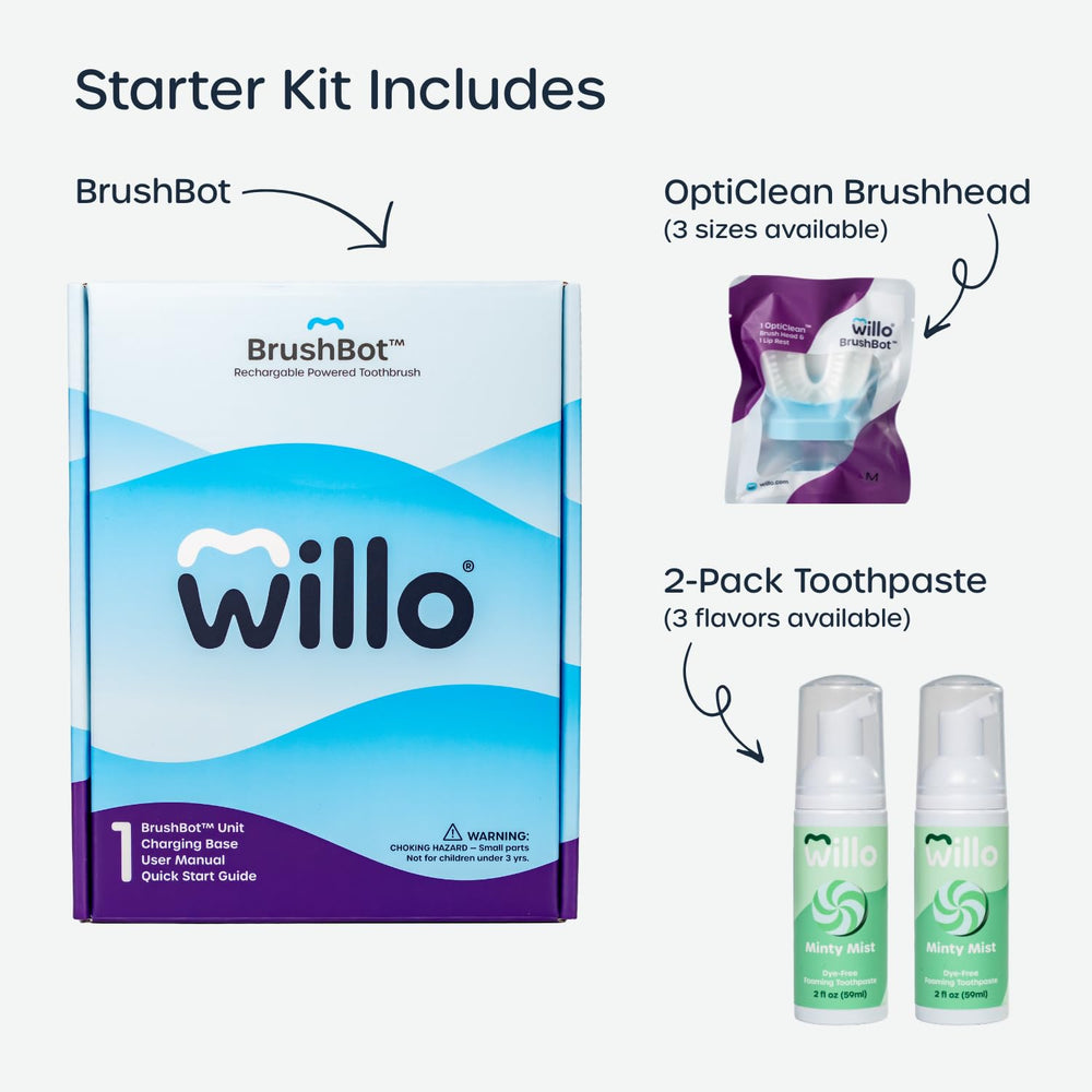 AutoFlo+ system reducing mess during brushing