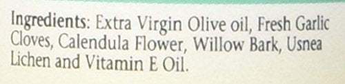 Packaging of Willow Garlic ear oil unscented 1 oz for kids