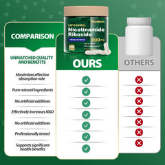 High-potency NAD+ support formula ingredients list