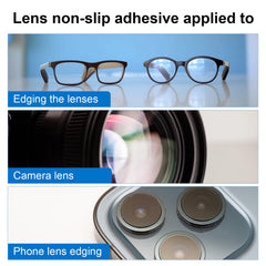 Residue-free removal from lenses after edging