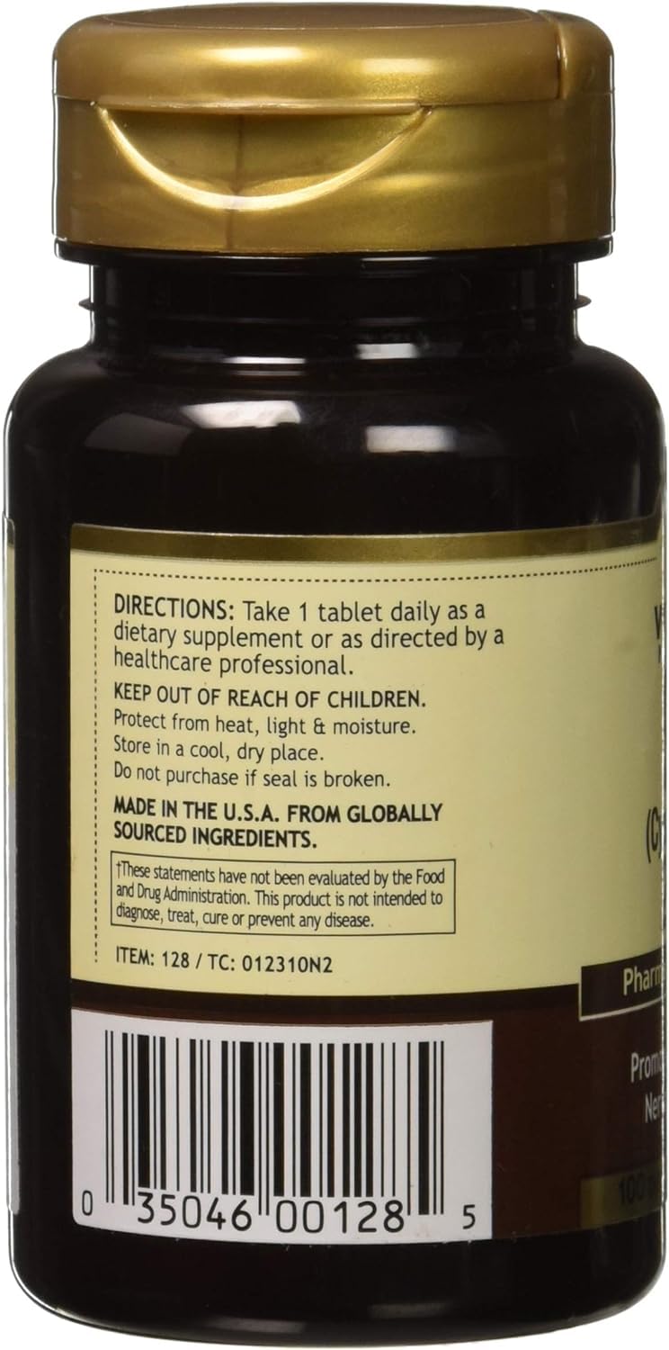 Close-up of Windmill Vitamin B-12 100 mcg tablets