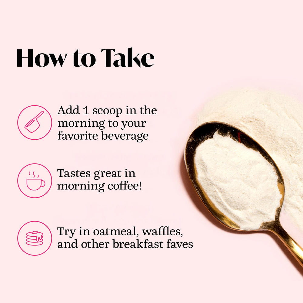 Unflavored Glow Up AM mixed into a beverage