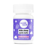 Wink Well Kids Melatonin 1mg berry chewables bottle and label