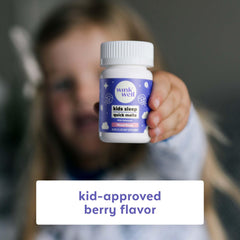 Bottle and bedtime routine imagery for Wink Well Kids Melts