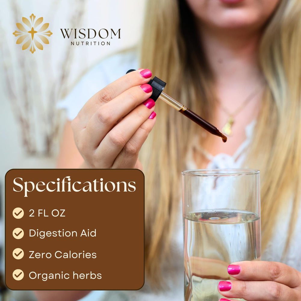 Wisdom Nutrition bible-based-herbal-blend branding evokes trusted wisdom and modern wellness.
