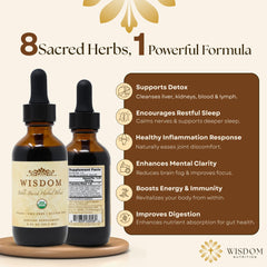 Wisdom Nutrition daily-drops-ready-use dropper demonstrates versatile, simple daily use.