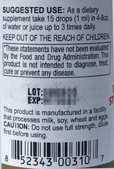 Wisdom of the Ages Advantage Liquid Concentrate ingredient blend highlights natural antioxidants.