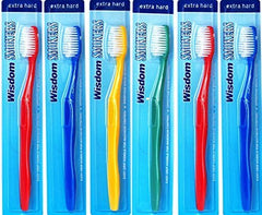 Wisdom Smokers Toothbrush Extra Hard 6 Pack – Colours Vary by Wisdom