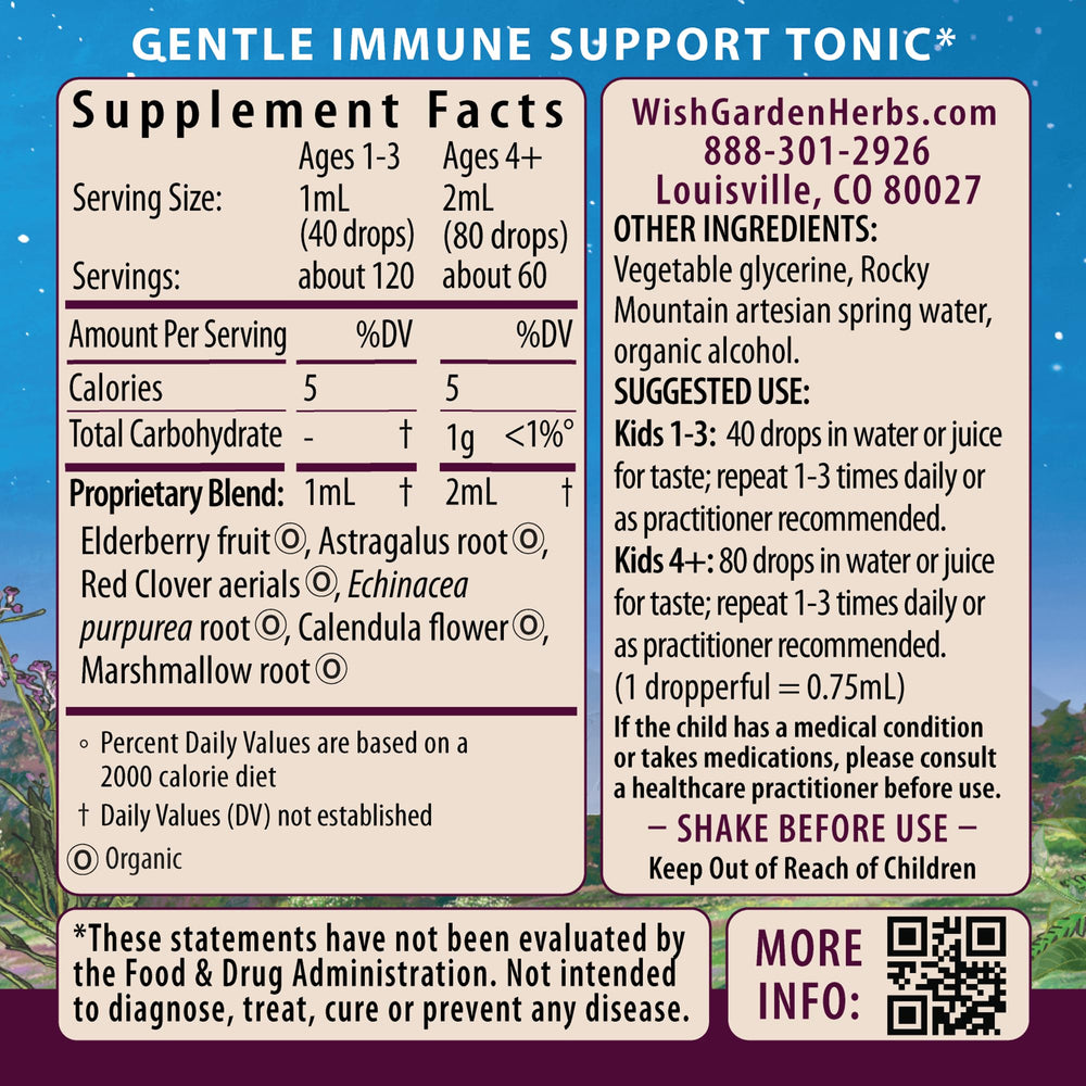 Illustration of Black Elderberry and Echinacea ingredients