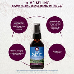 Liquid immune system tincture close-up