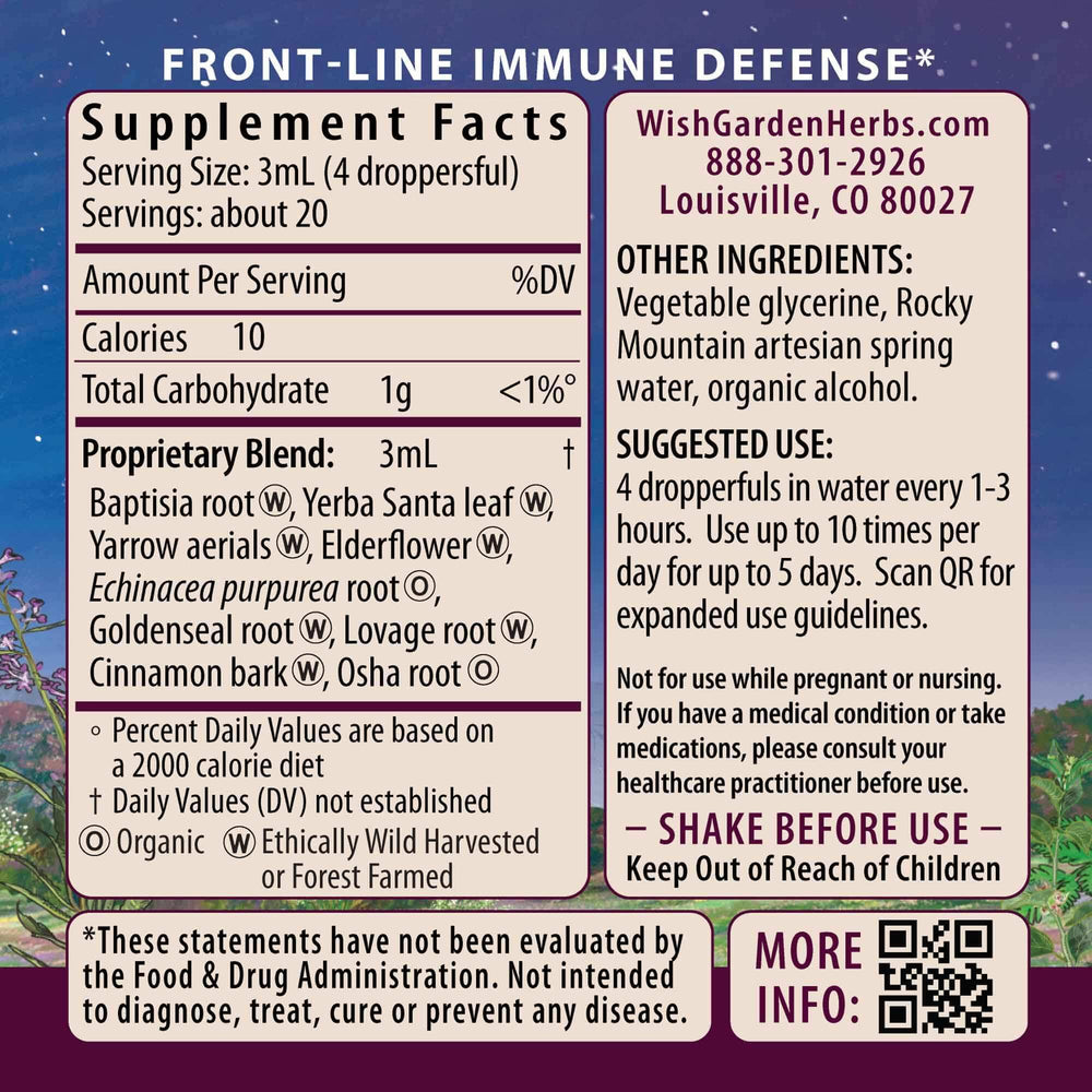 Kick-Ass Immune Activator bottle label close-up