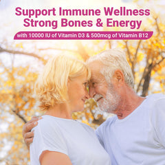 Wiszeen Vitamin D3 B12 Gummies packaging