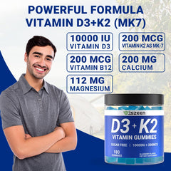 Side view of Wiszeen vitamin gummies bottle