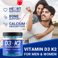 Wiszeen Vitamin D3 K2 Gummies label