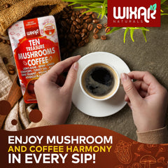 5oz packaging of Wixar Mushroom Coffee Blend