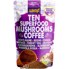 WIXAR Superfood Mushroom Coffee packaging – 5oz pouch