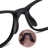 Black silicone U-shape nose pads for glasses