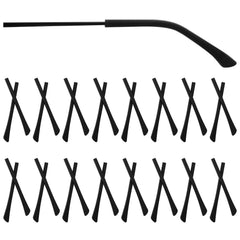 WLLHYF 16 pairs replacement temple tips for eyeglasses in black