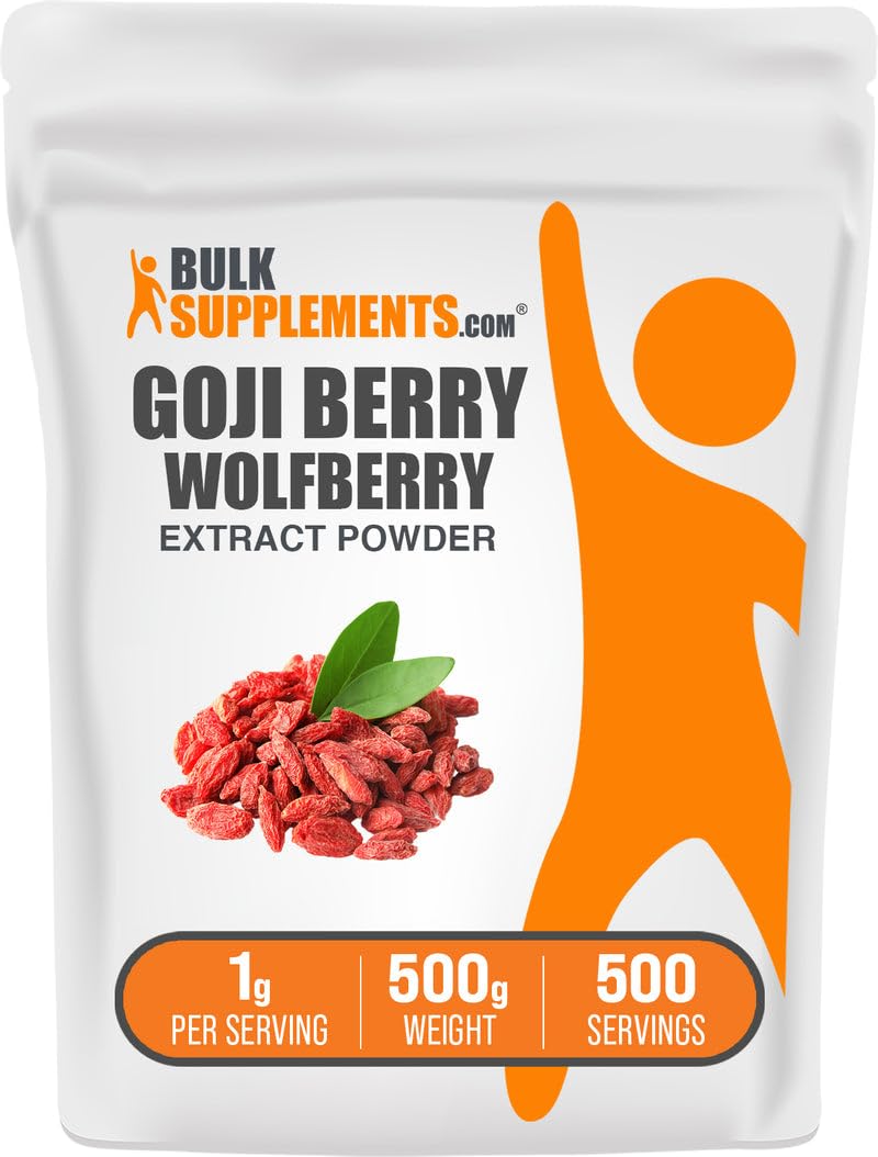 Front view of Wolfberry Extract Powder 500g pack